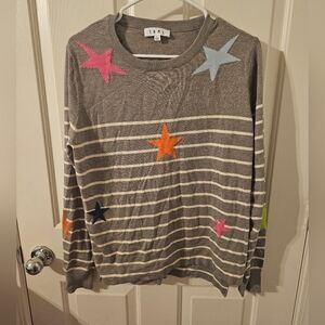 THML Grace Star crew neck Viscose Blend sweater Size L